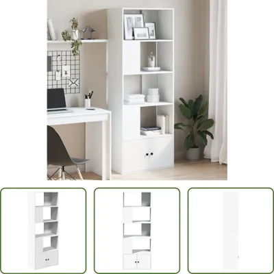 Produktbild von The Living Store Bücherregal Weiß 70x36x189 cm Holzwerkstoff