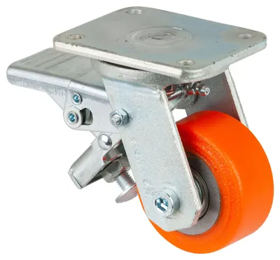 Produktbild von BS Rollen Schwerlastrolle RR120.C10.080 Lenkrolle mit Rad-/Totalfeststeller, Raddurchmesser 80 mm,