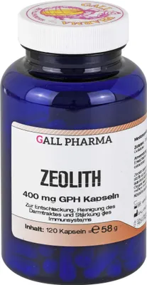 Produktbild von Zeolith 400 mg GPH Kapseln zur Entschlackung des Körpers, 120 St. Kapseln