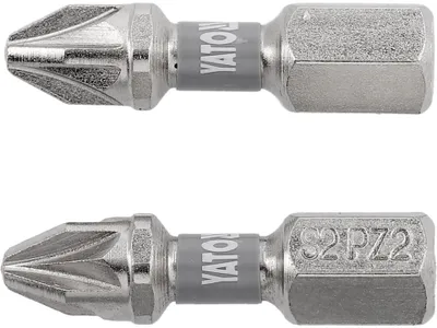 Immagine prodotto di Inserti per avvitatore PZ2 da 25 mm, 2 pezzi, acciaio S2, nichelati