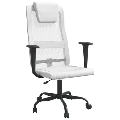 Image de Chaise de bureau réglable en hauteur blanc