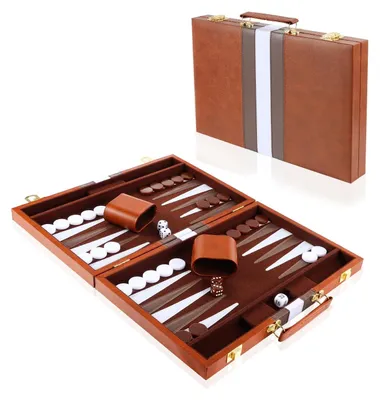 Produktbild von Tragbares Backgammon Set von 11 Zoll mit Vollständigem Zubehör