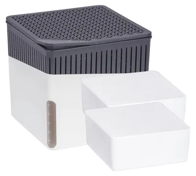 Produktbild von WENKO Raumentfeuchter Mod. Cube Weiß 2 x 1000 g, für Räume bis ca. 80 m³