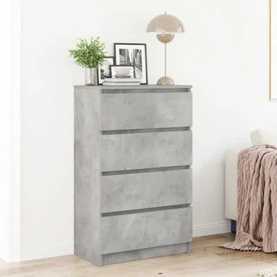 Produktbild von vidaXL Sideboard Betongrau 60x35x98,5 cm Holzwerkstoff