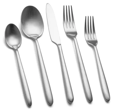 30-teiliges Besteckset für 6 Personen, matt, Edelstahl