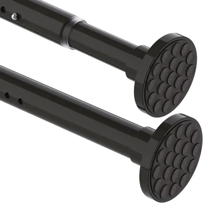 Imagen del producto de Elzusha - Barra para cortinas telescópica, hasta 3 metros, no requiere taladrar