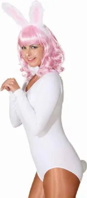 Produktbild von O43804 weiß Damen Bunnyset Kaninchen Hasenkostüm