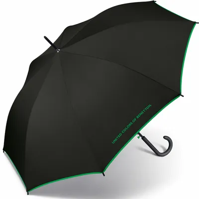 Obrázek produktu pro United Colors of Benetton Regenschirm Long AC - Ø 105 cm - Schwarz