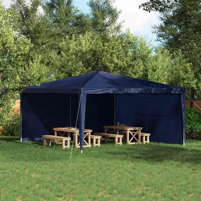 Produktbild von "2026 Moderne"Party Zelt Seitenteil 2 pcs(Wasserdicht) elegantes Design - Gartenzelt/Partyzelt - Blau 400x195cm PE und Stahl - Pavillons & Partyzelte DEMöbel116006
