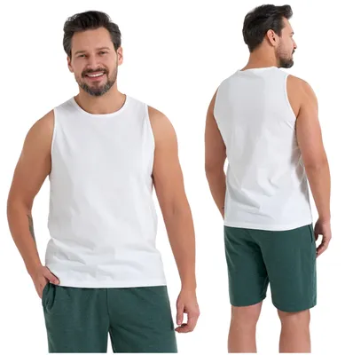 Produktbild von Moraj Herren Tanktop Unterhemd ärmellos – Weiß, Größe L, bequem
