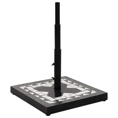 Immagine prodotto di Base per Ombrellone Nero e Bianco Quadrata 12 kg