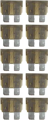 Immagine prodotto di baytronic 10x fusibile auto a spina piatta standard grigio 2A
