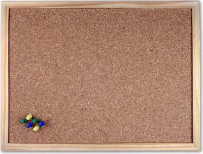 Produktbild von Pinwand 40 x 60cm Kork-Pinnwand mit Naturholzrahmen