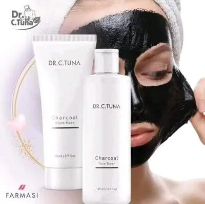 Produktbild von KBruShop Farmasi Dr. C. Tuna Charcoal Set Mask + Toner – Für porentief reine und erfrischte Haut