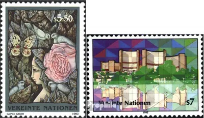 Produktbild von Briefmarken UNO - Wien 1992 Mi 137-138 (kompl.Ausg.) postfrisch Freimarken
