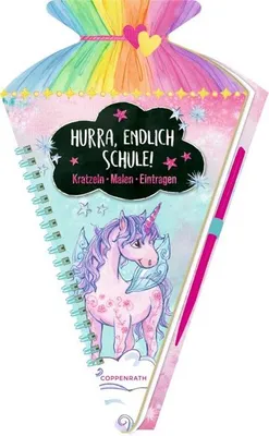 Produktbild von Schultüten-Kratzelbuch - Einhorn-Paradies - Hurra, endlich Schule!