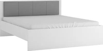 Immagine prodotto di Letto matrimoniale BOSTON futon 180x200cm bianco grigio con cassetti letto