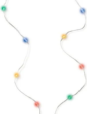 Produktbild von Bunte Micro LED Lichterkette mit 40 farbigen Lichtern 195 cm
