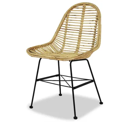 Zdjęcie produktu dla Krzesła do jadalni 4 szt. Naturalny rattan