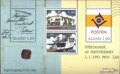 Produktbild von Briefmarken Finnland - Aland 1993 Mi Block2 (kompl.Ausg.) gestempelt Posthoheit