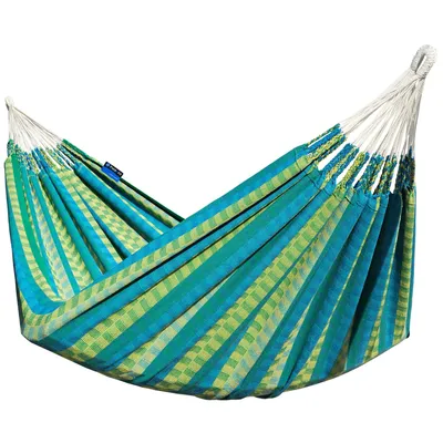 Produktbild von Potenza Morena Hängematte 230 x 160 cm, Belastbarkeit bis 220 kg, 100% Baumwolle Doppelhängematte