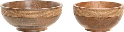 Obrázek produktu pro Dekorace na stůl Home ESPRIT Brown natural Cottage 25 x 25 x 10 cm (2 ks)