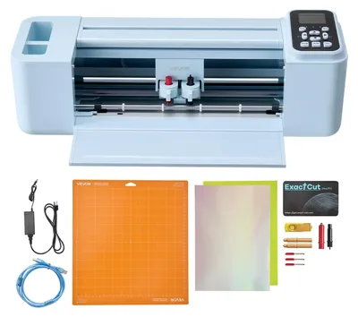 Immagine prodotto di Macchina da taglio per vinile VEVOR da 30 cm, plotter da taglio con comandi a tasti e touchscreen, compatibile con Mac/Windows/Android/iOS, taglierina per vinile per lavori di bricolage, biglietti e complementi d'arredo