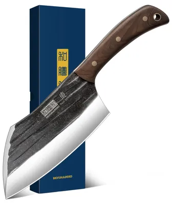 Produktbild von HOSHANHO 15cm Hackmesser, Handgeschmiedetes Gemüse und Fleischmesser