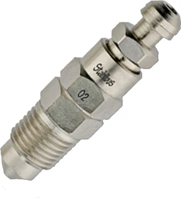 Produktbild von Stahlbus Entlüftungsventil M10x1.0x14mm (S), kurz, Stahl, vernickelt konisch dichtend
