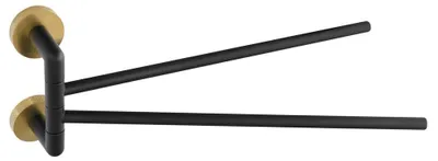 Immagine prodotto di LARISSA portasalviette doppio, girevole, 350 mm, nero/oro opaco
