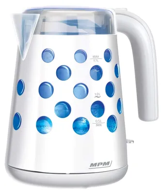 Wasserkocher 1,7 l, BPA-frei, kabellos, 360° Basis, weiß, 2200 W
