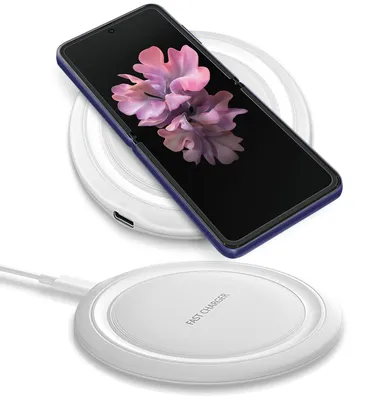 Produktbild von QI Ladegerät für Samsung Galaxy Z Flip Fold 7 6 5 4 3 2 Ladematte Ladestation 15W