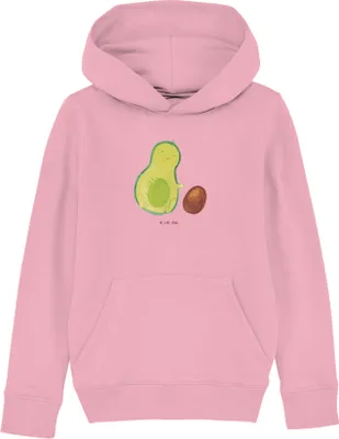 Produktbild von Mr. & Mrs. Panda Kinderpullover Avocado Kern rollt 9-11 Jahre (134/146) - Baumwolle Pink - Geschenk, Sweater, Hoodie, Liebe, Love, Pullover, Schwangerschaft, Baby, Geburt