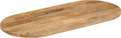Produktbild von vidaXL Tischplatte 100x50x3,8 cm Oval Massivholz Mango
