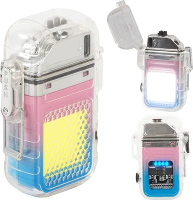 Produktbild von Elektrisches Lichtbogen-Plasmafeuerzeug mit LED-Licht, COB, USB, wasserdicht