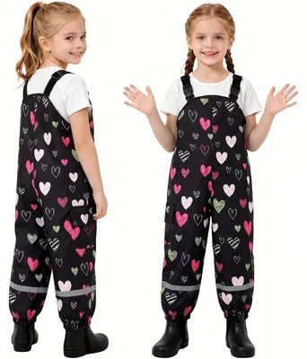 Immagine prodotto di Pantaloni impermeabili per bambini, unisex, taglie da 2 a 7 anni