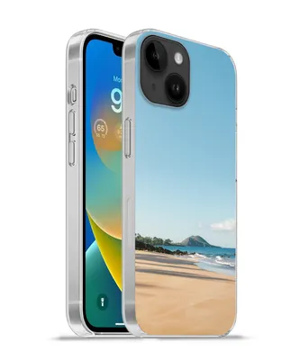 Produktbild von MuchoWow® Handyhülle Schutzhülle Hülle für Apple iPhone 14 - Softcase Strand - Sommer - Palmen Silikon Softcase Handy Hülle - Mobiltelefonhülle
