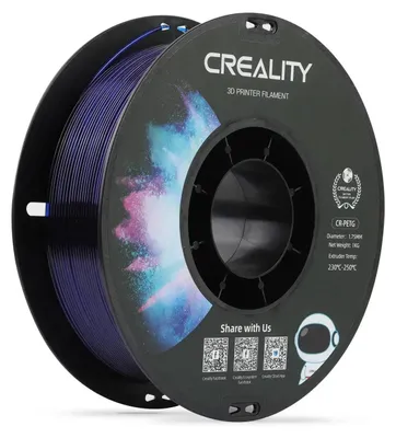 Produktbild von PETG-Filament, 1,75 mm Durchmesser, Hochwertig, Transparent Blau-1KG