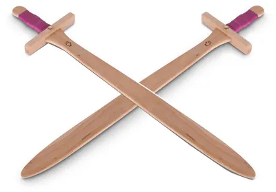 Produktbild von BestSaller 1129 Prinzessin Schwert 'Princess', Holz Birke / Erle, geölt, L 56cm, natur (2 Stück)
