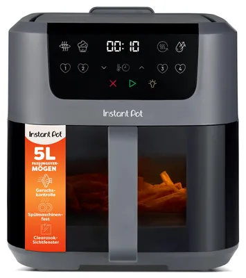 Obrázek produktu pro Instant Pot - Vortex Compact, fritovací trouba s horkým vzduchem - objem koše 5 litrů, vhodná pro rodiny