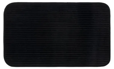 Obrázok produktu pre Kúpeľňová predložka - Čierna - 60 x 100 cm - Polyester - vzhľad kábla