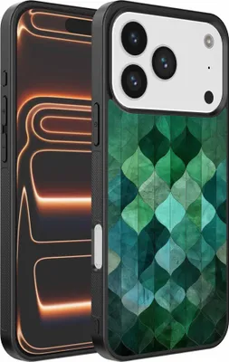 Obrázek produktu pro Pouzdro na telefon iPhone 17 Pro Max s potiskem zelených listů - Zadní kryt z TPU s potiskem zelených listů - Green - Smartphonica