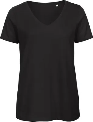 Produktbild von Damen-T-Shirt, Kurzarm - B&C INSPIRE V T/W - black - Größe S