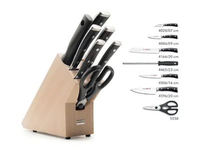 Produktbild von Wüsthof Classic Ikon - Messerblock mit 7 Teilen, Buche