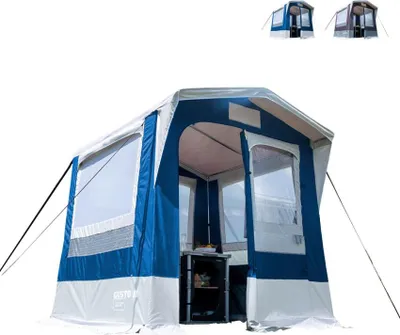 Produktbild von Küchenzelt Cucinotto mit Moskitonetz 150x150 für Camping Gusto NG I Brunner - Blau