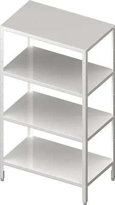 Produktbild von Regal mit glatten, höhenverstellbaren Böden, 800x700x1800 mm, Selbstmontage