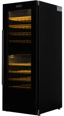 Obrázok produktu pre Klarstein vinotéka, slim, 2 zóny, sklenené dvere, UV ochrana, 5-20 °C, 77 fliaš
