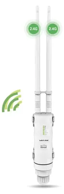Produktbild von WLAN-Repeater für den Außenbereich, leistungsstark, mit WLAN-Antenne, Lange Reichweite – Verstärker Wavlink N300 2,4 G – Outdoor Poe Repeater WiFi Outdoor – ideal für große Räume