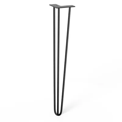 Obrázek produktu pro Walteco Nábytková noha Hairpin, výška 710 mm, 3ramenná, černá Množství: 1 ks