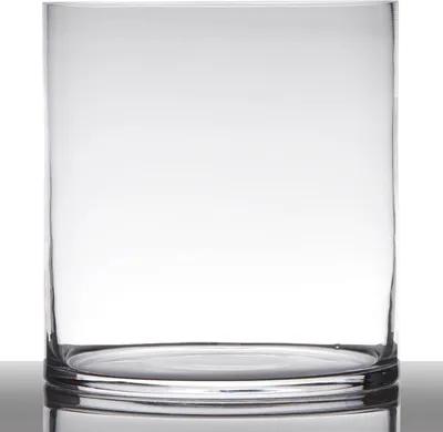 Produktbild von INNA-GLAS Teelichthalter Zylinder Sansa Earth, klar, 30cm, Ø25cm - Kerzenglas